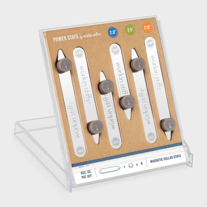 Power Stays Magnetic Collar Stays - Tri Pack