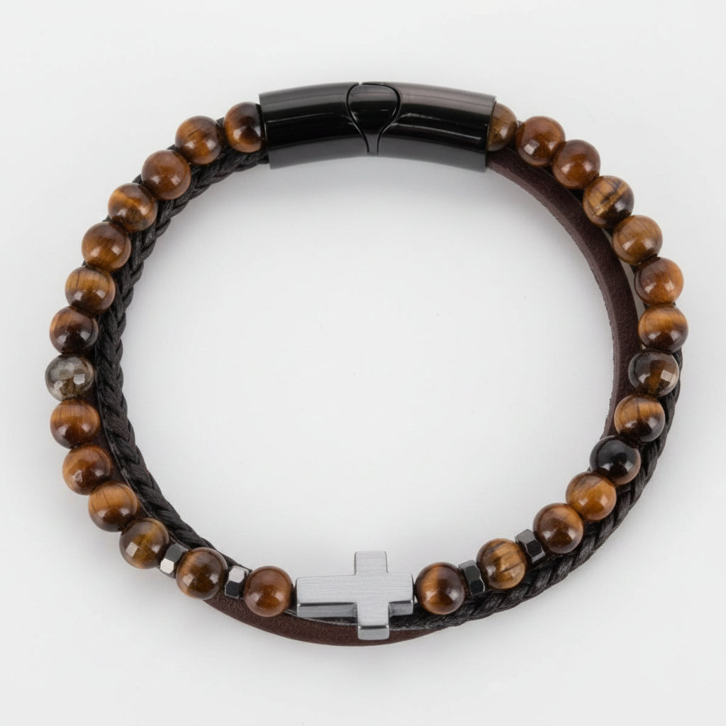 Trafalgar Leather & Silver Bracelet Collection