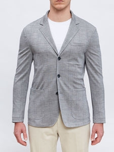 Emanuel Berg Grey Premium Jersey Stretch D-Constructed Shirt Jacket 48EU NWT