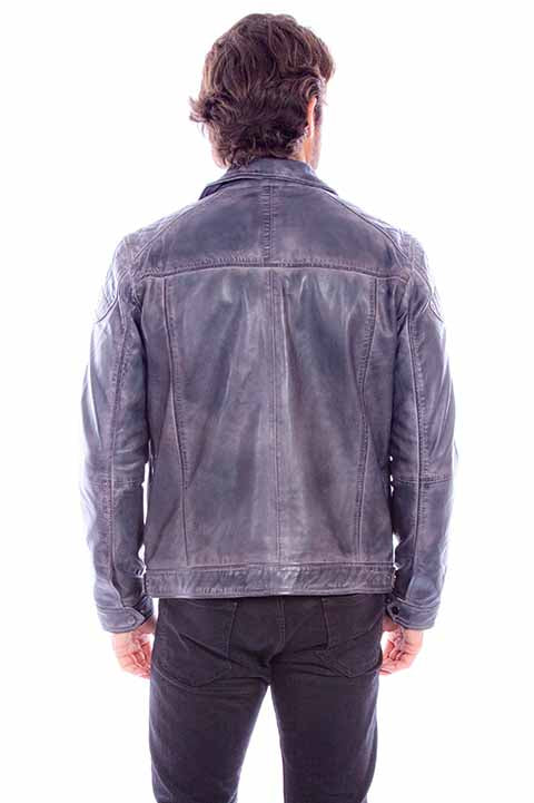 Scully 727 Front Leather Jacket Washed Lamb