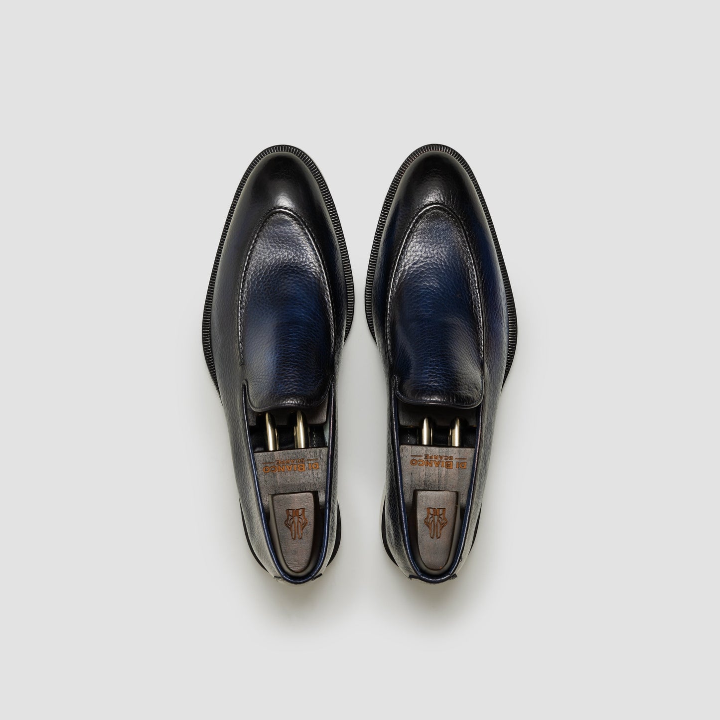 Scarpa Di Bianco Istria Bottelato Tondo Navy Blue NWB