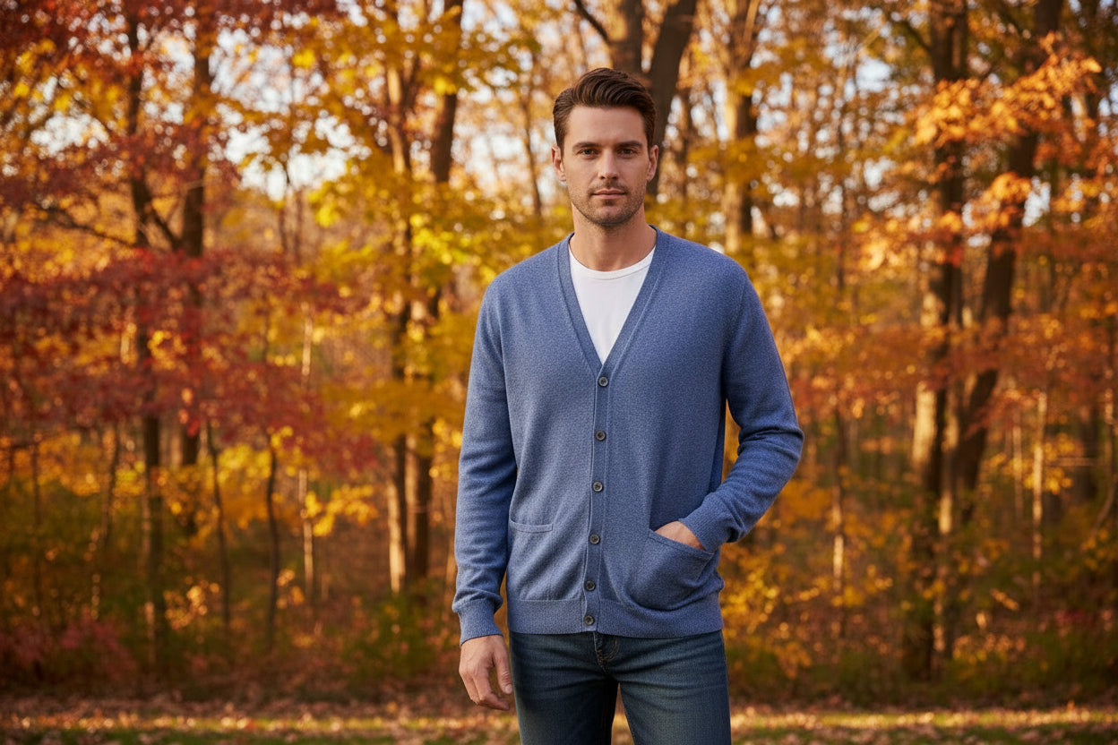 Romeo Merino LS Cardigan Sweater