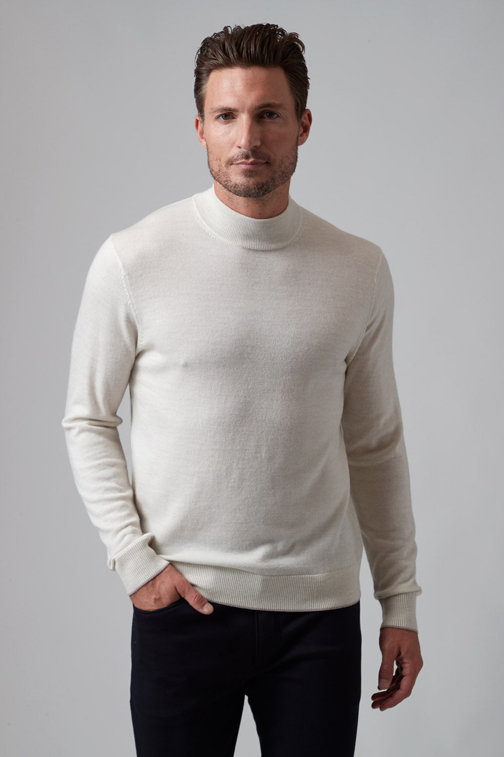 Raffi 'The Bode' LS Classic Mockneck Sweater