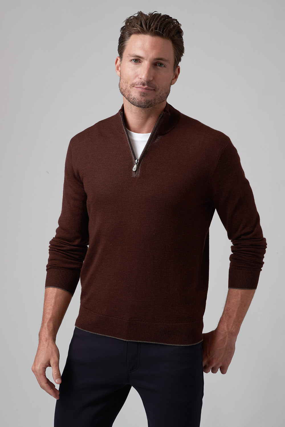 Raffi 'The Palmer' 1/4 Zip LS Sweater