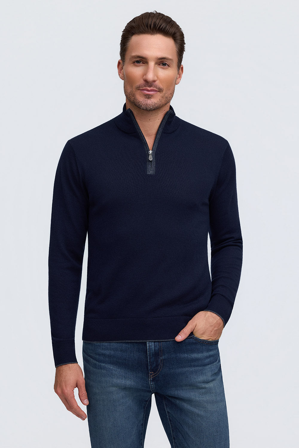 Raffi 'The Palmer' 1/4 Zip LS Sweater