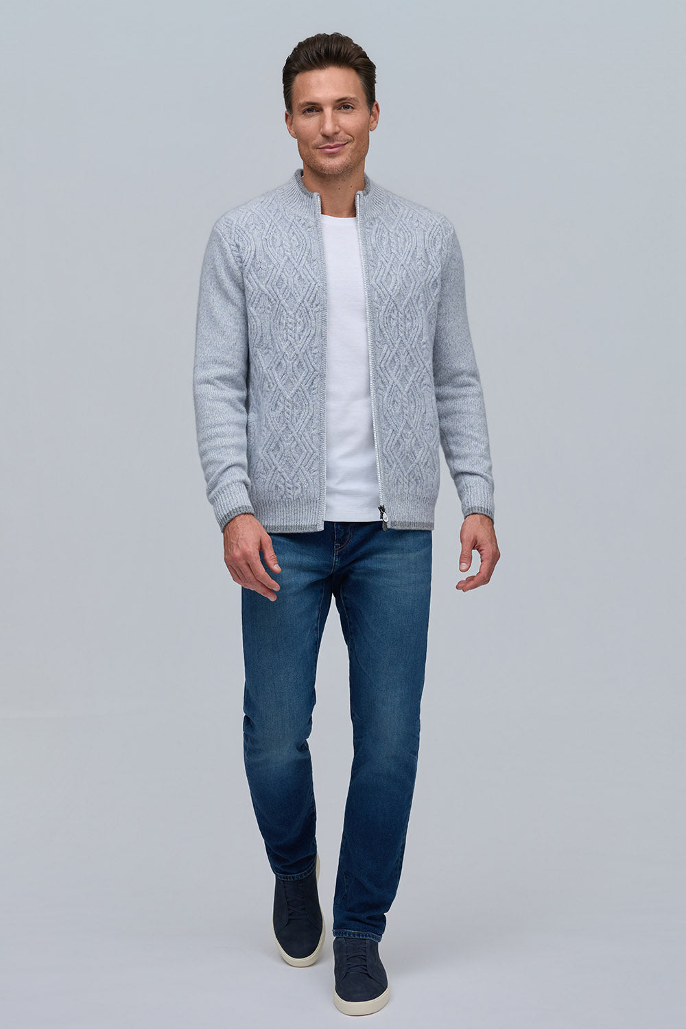 Raffi Italian LS Mouline Cardigan Jacket