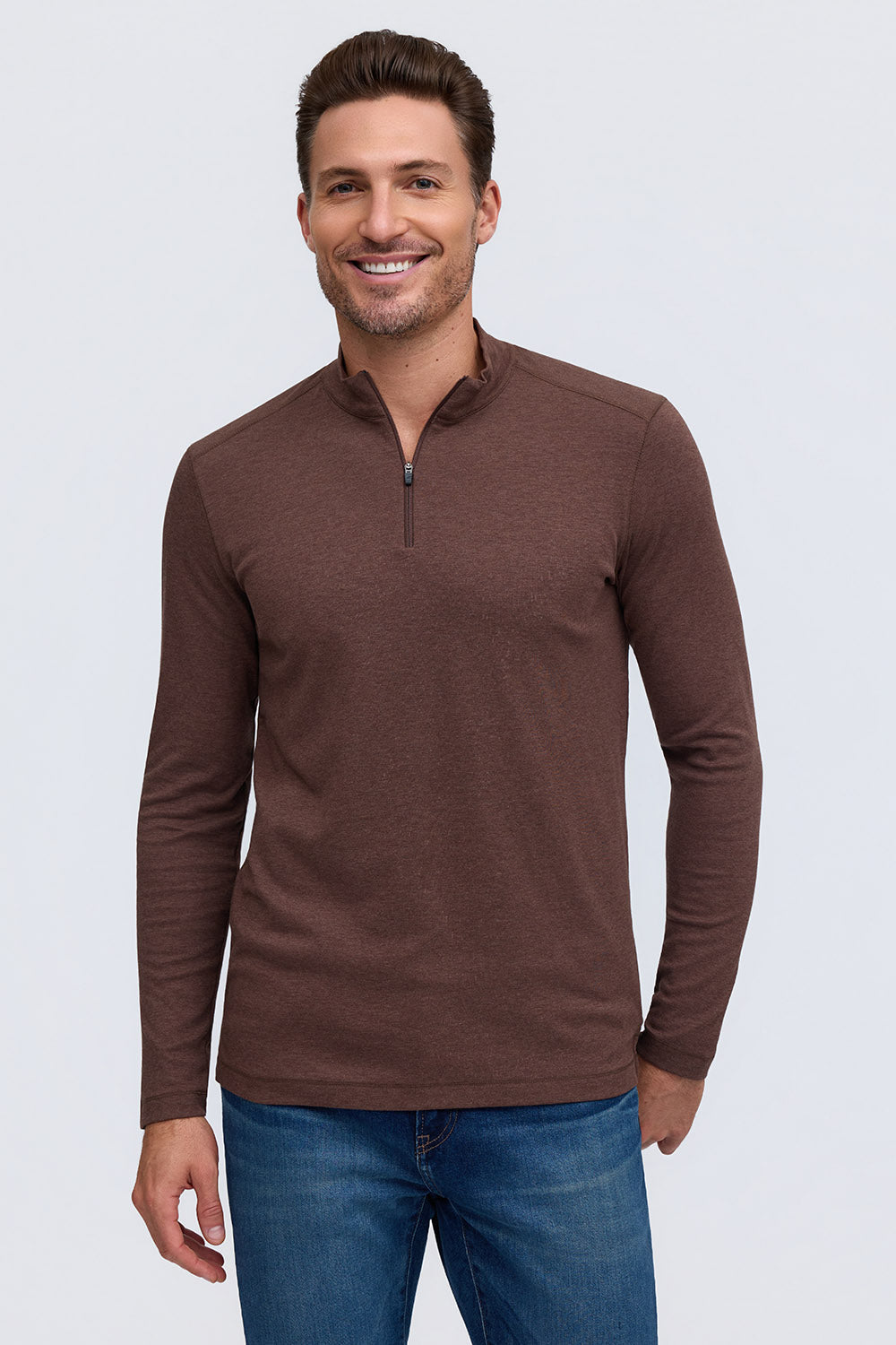 Raffi 'The Gansevoort' LS Aqua Cotton Sweater