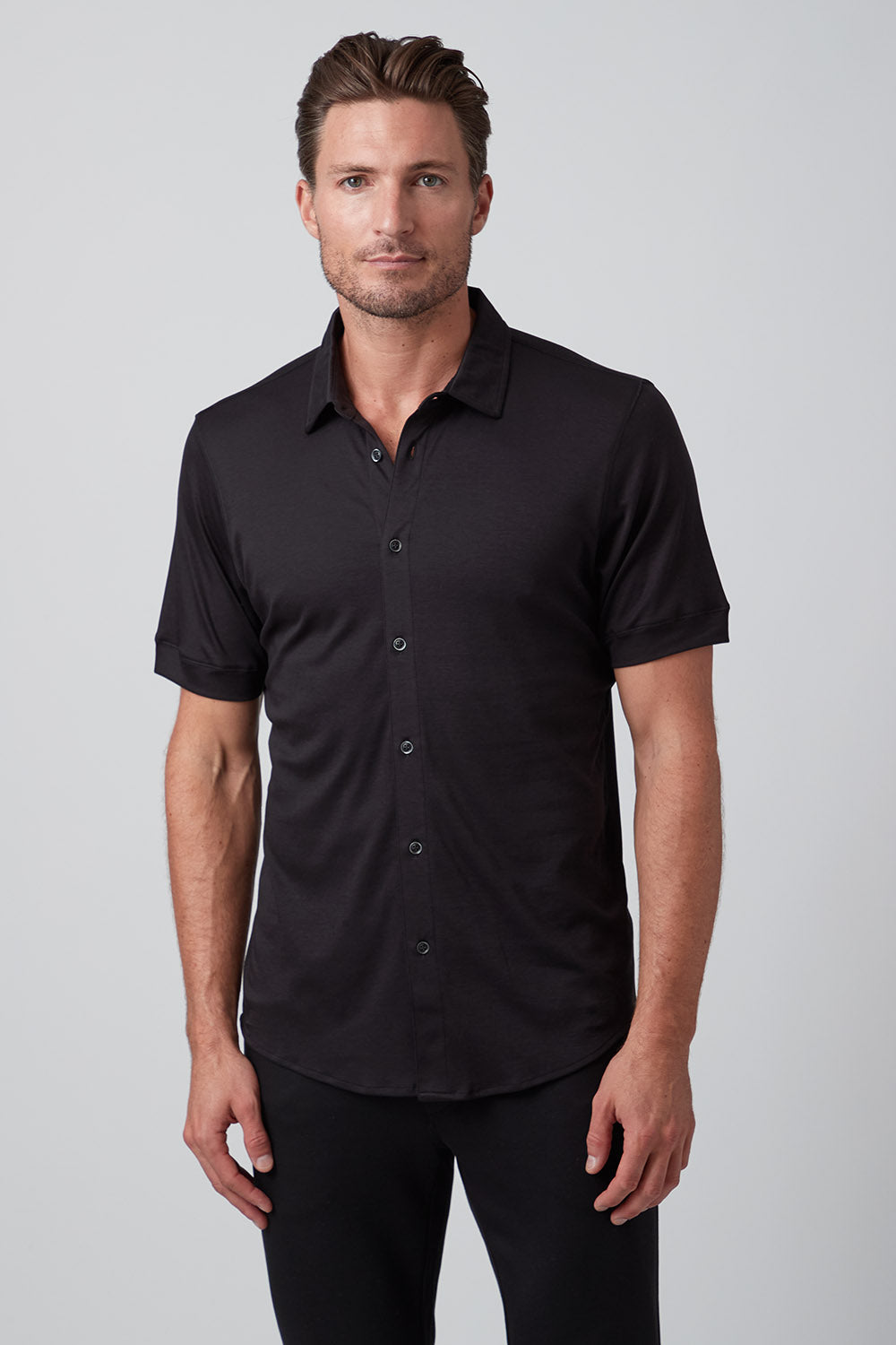 Raffi Linden Core SS Full Button Polo