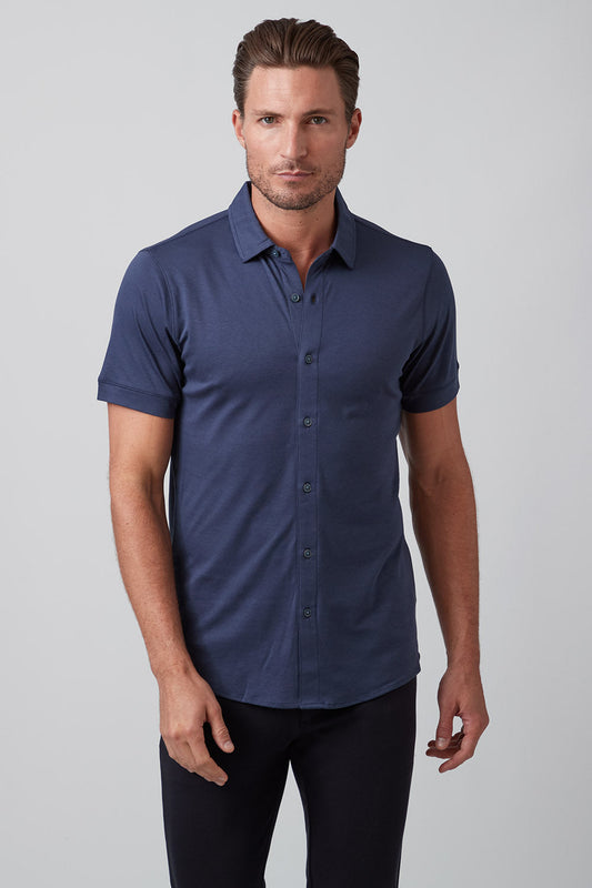 Raffi Linden Core SS Full Button Polo