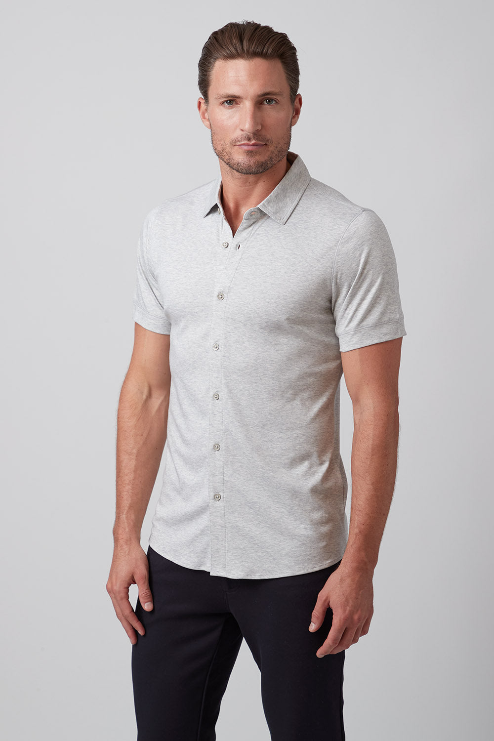 Raffi Linden Core SS Full Button Polo