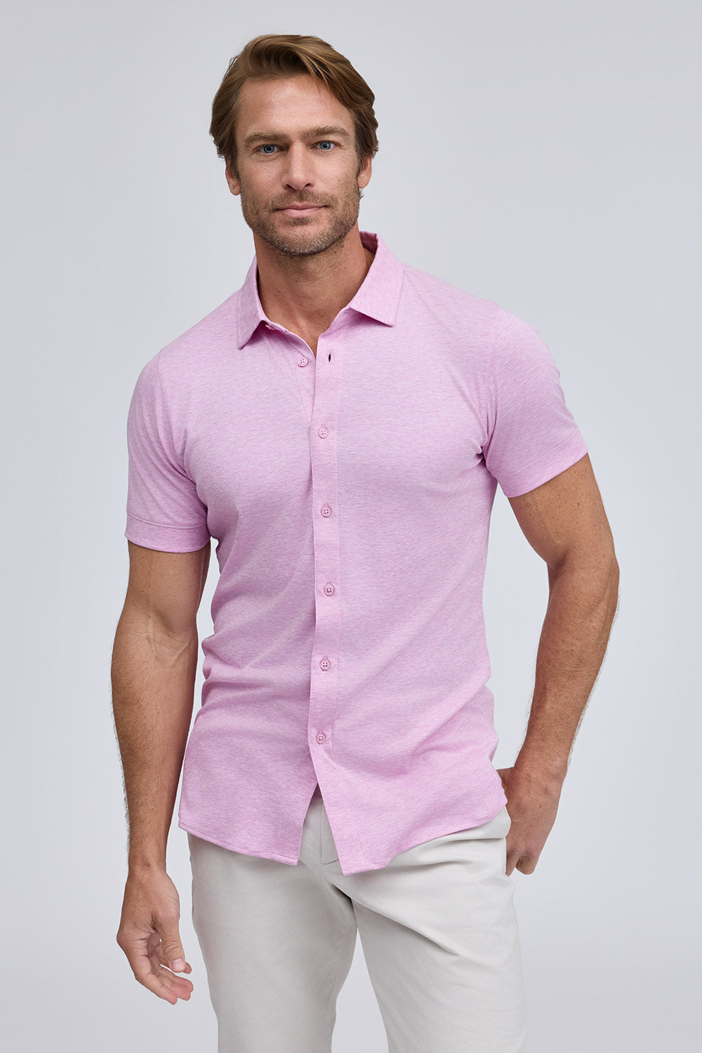 Raffi Linden Core SS Full Button Polo