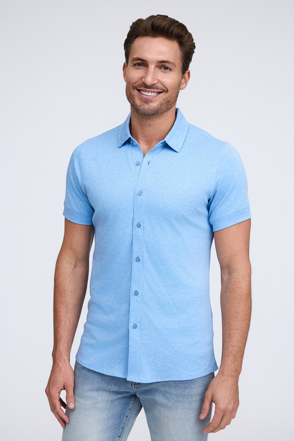 Raffi Linden Core SS Full Button Polo