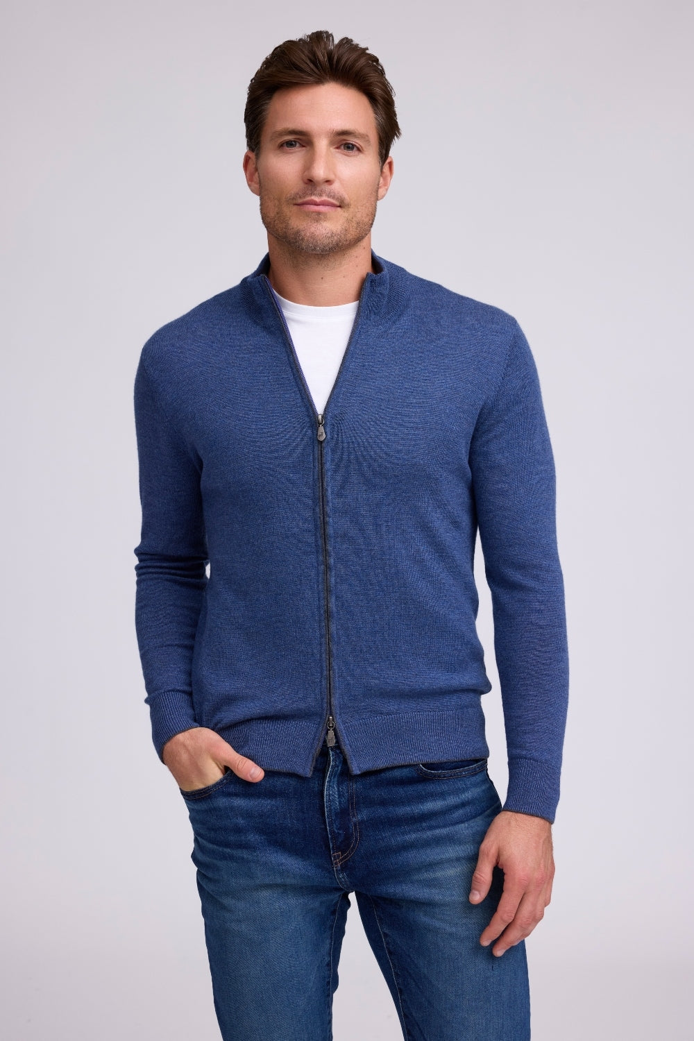 Raffi 'The Matteo' LS Full-Zip Sweater