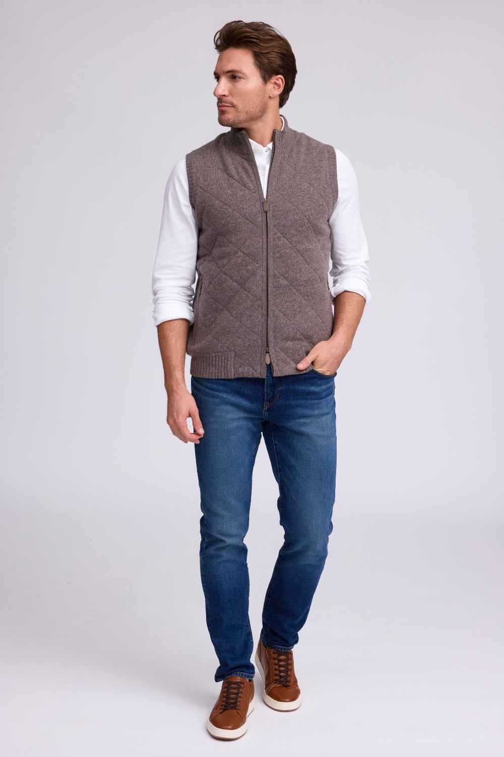 Raffi 'The Desmond' Sleeveless Zip Jacket