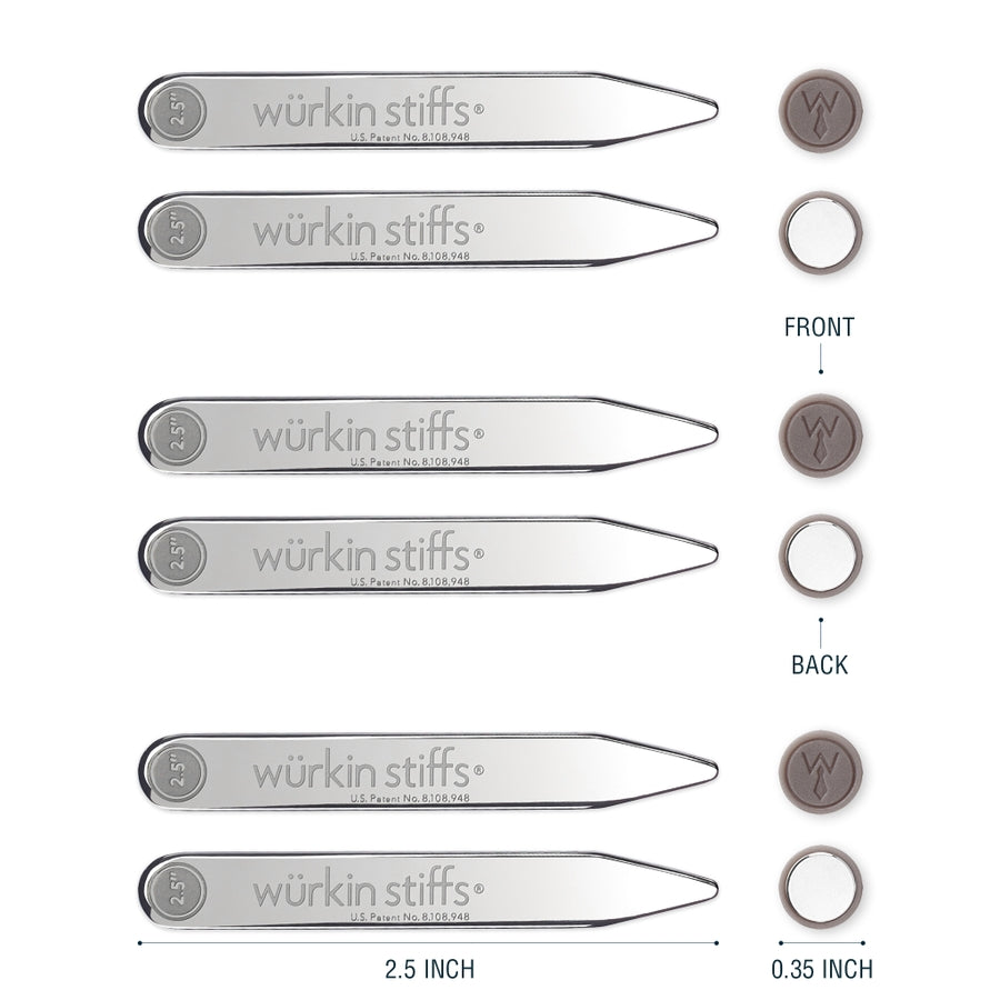 Power Stays Magnetic Collar Stays - Tri Pack
