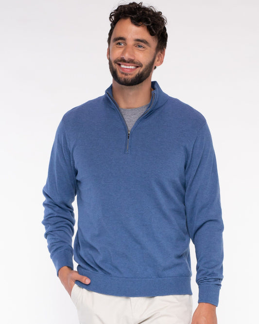 Alashan Cashmere Blend 1/4 Zip Mock Neck Pullover