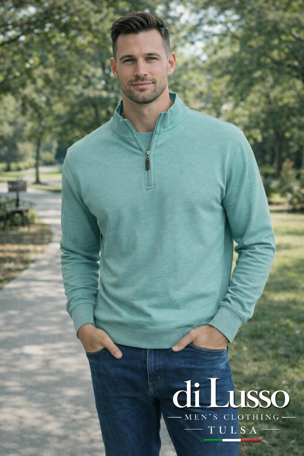 Horn Legend Mock 1/4 Zip Jersey Pullover