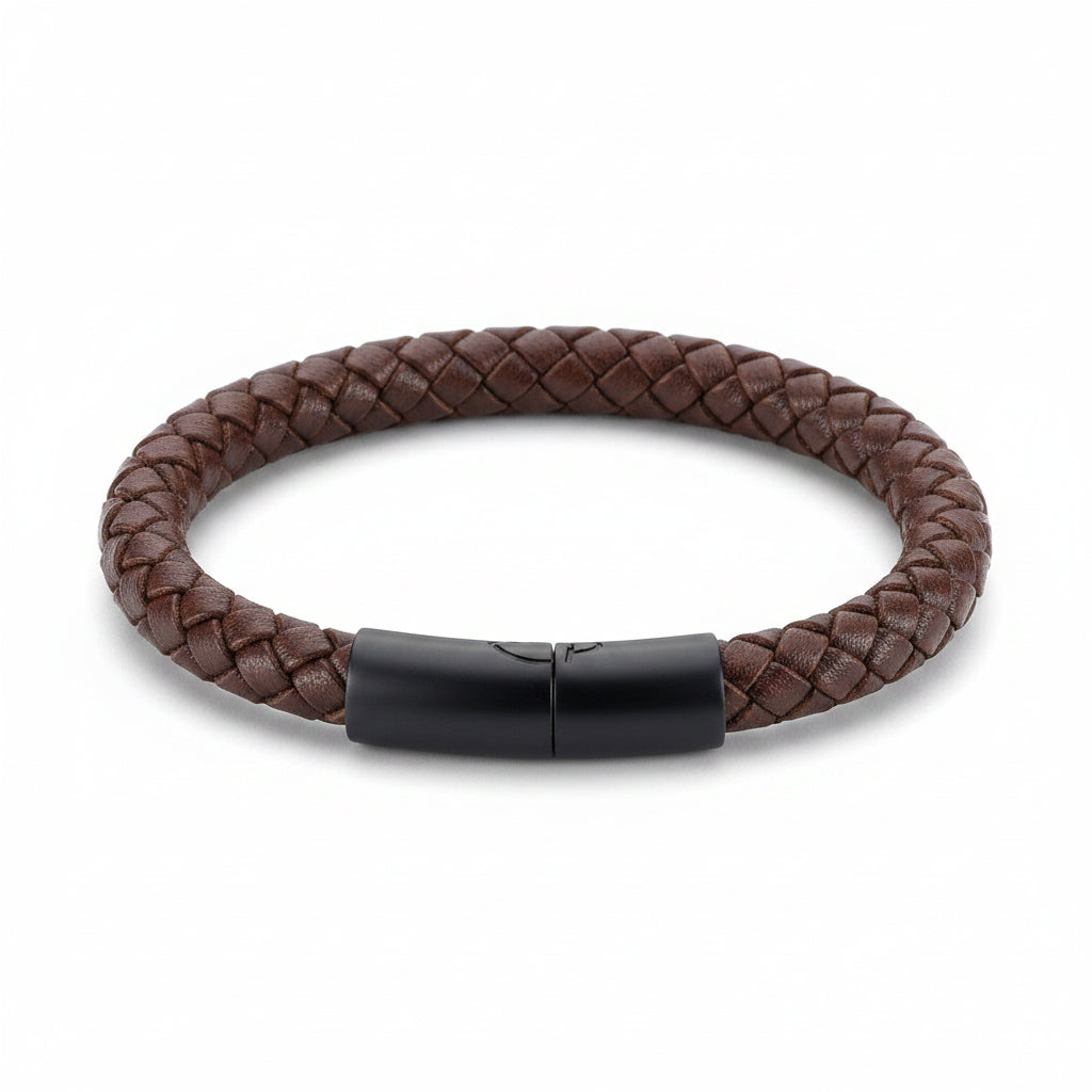 Trafalgar Leather & Silver Bracelet Collection