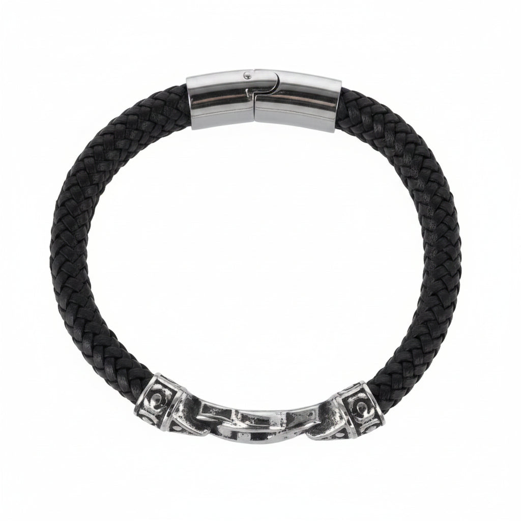 Trafalgar Leather & Silver Bracelet Collection