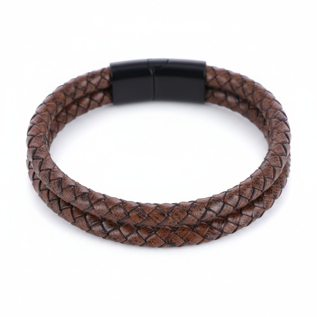 Trafalgar Leather & Silver Bracelet Collection