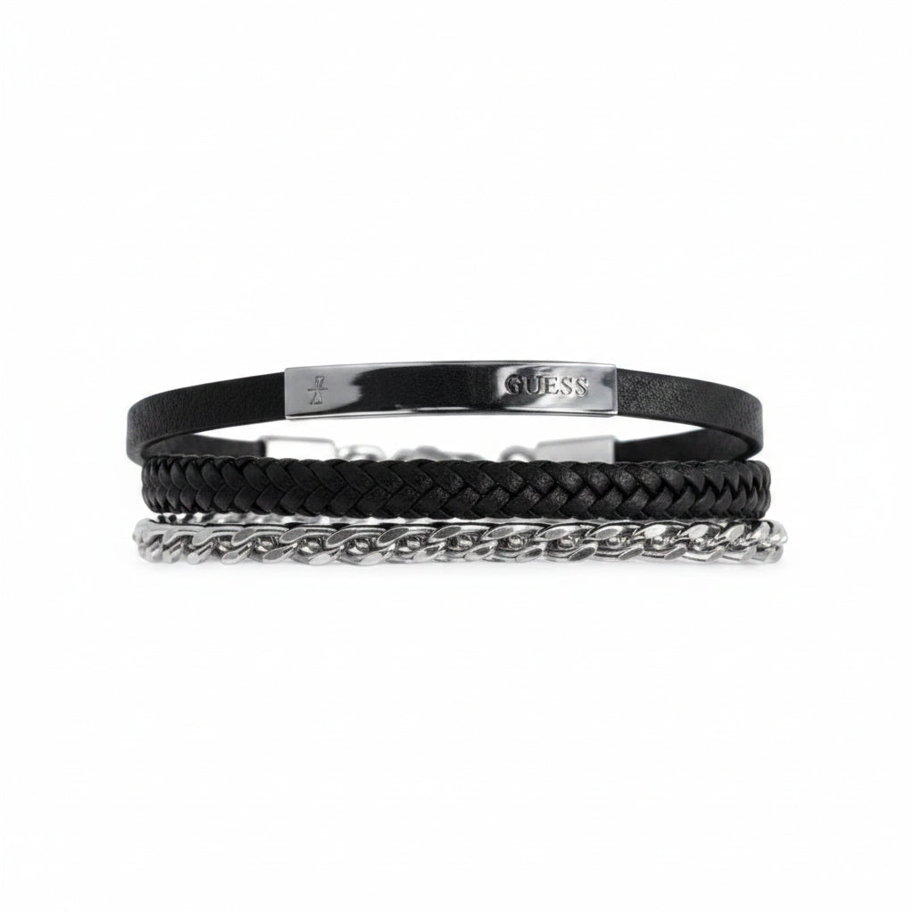 Trafalgar Leather & Silver Bracelet Collection